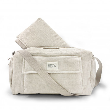 100% LINEN CAMILA STROLLER BAG