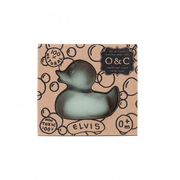 OLI & CAROL ELVIS GREY DUCK BATH TEETHER