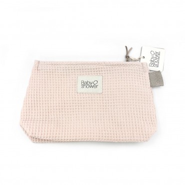 POCHETTE PAÑALES WAFFLE BLUSH