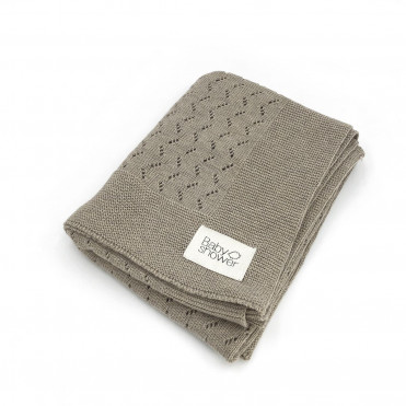 MANTA TRICOT BEIGE