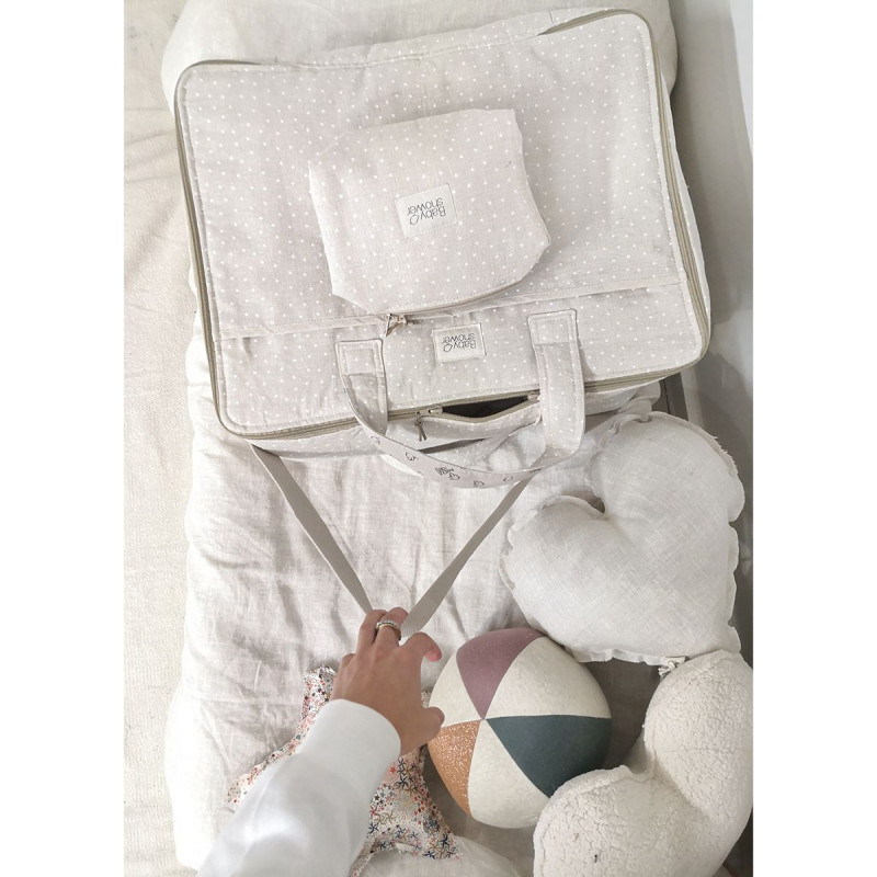 Babyshower - valise de maternité Juliet moka ministar
