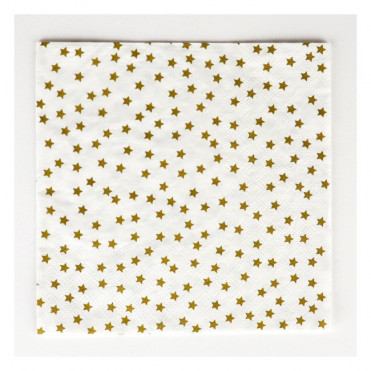 SERVILLETAS PAPEL GOLD STAR