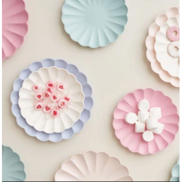 MINI-PLATOS PAPEL GOLD STAR