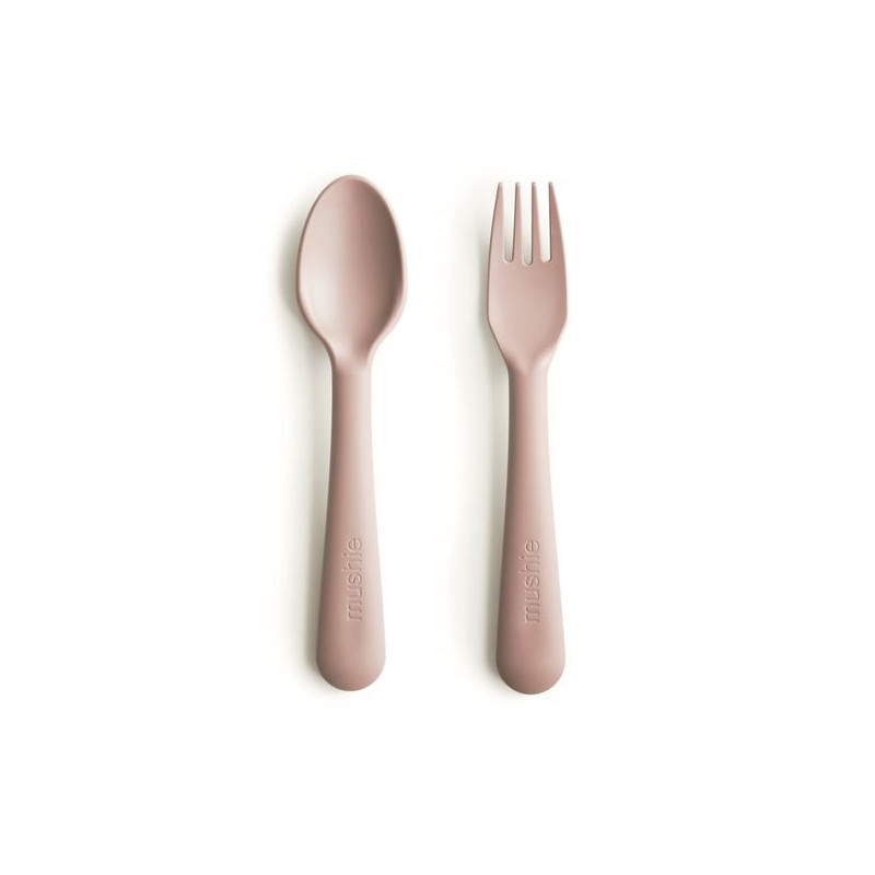 Mushie Cutlery, Fork + Spoon