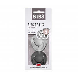 PACK 2 CHUPETES BIBS DE LUX CLOUD/OAK