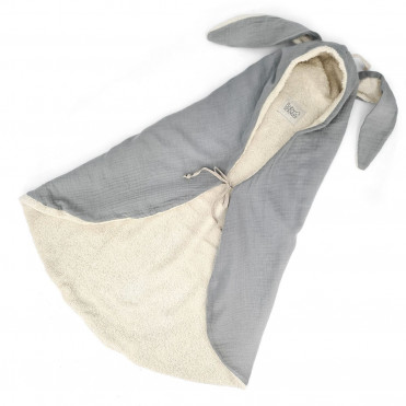 GREY POWDER BUNNY SWADDLE