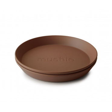 SET 2 PLATES MUSHIE ROUND CARAMEL