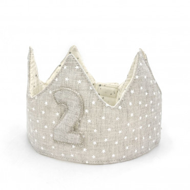 COURONNE D'ANNIVERSAIRE WHITE STAR & POLKA DOT