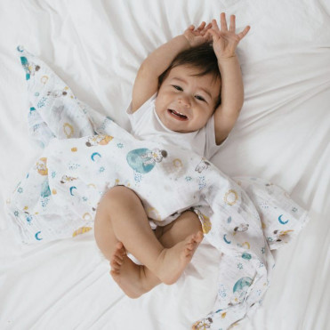 MARINE GARDEN ADEN+ANAIS BAMBOO SWADDLE