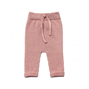 PANTALON TRICOT ROSE