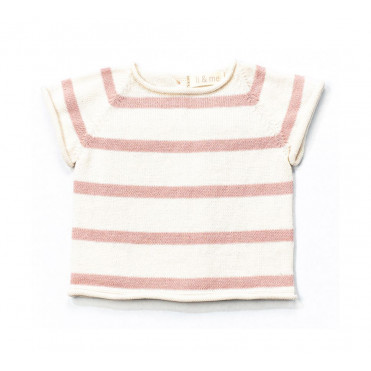 ROSE TRICOT T-SHIRT