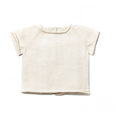 TRICOT CREAM T-SHIRT