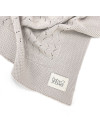 PURE WHITE TRICOT KNIT BLANKET