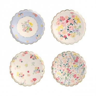 GARDEN PARTY PAPER SIDE PLATES