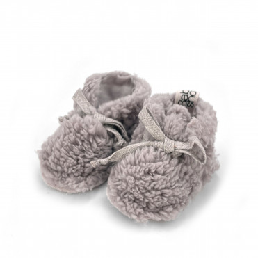 CHAUSSONS POLAIRES MOUTON MOKA